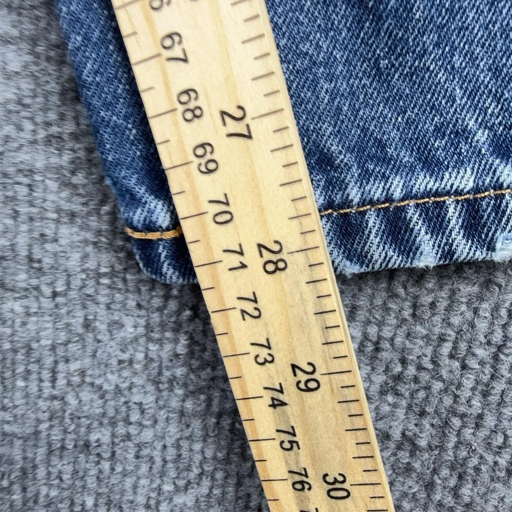 Levis 505 Jeans Mens 33x29 Blue Medium Wash Regular Fit Straight Denim Pants